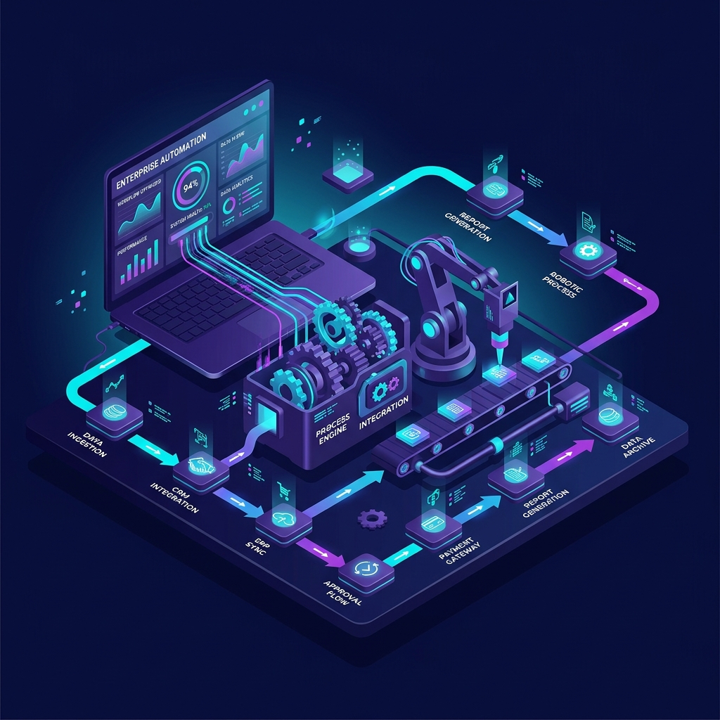 Automation Isometric Illustration