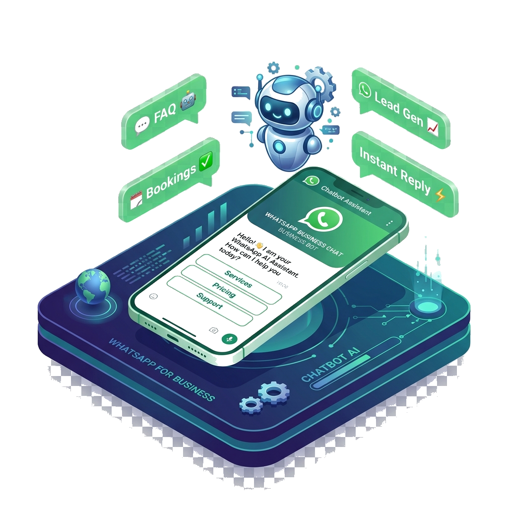 Chatbot Isometric Illustration